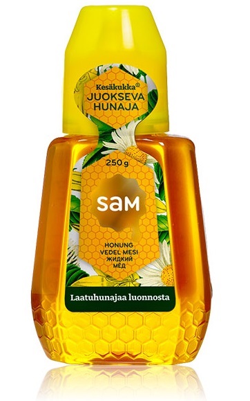Hunaja juokseva 250g SAM Kesäkukka - Sugar and other sweeteners - 133960 - 1
