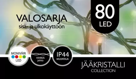 Valosarja 10m 80led - Kausivalot - 180770 - 1