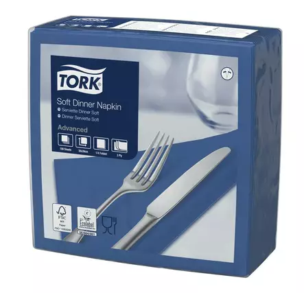Lautasliina 39x39cm 1/4 TORK Soft Dinner - Servietit ja lautasliinat - 163730 - 1