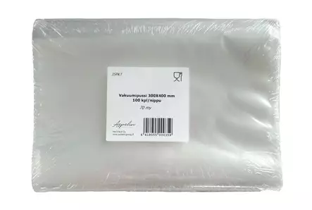 Vakuumipussi 300x400mm 70my - Elintarvikepaperit ja -pussit - 178160 - 1