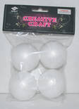 Styrox-pallo 6cm 4kpl/pss - Craft supplies - 136040 - 1