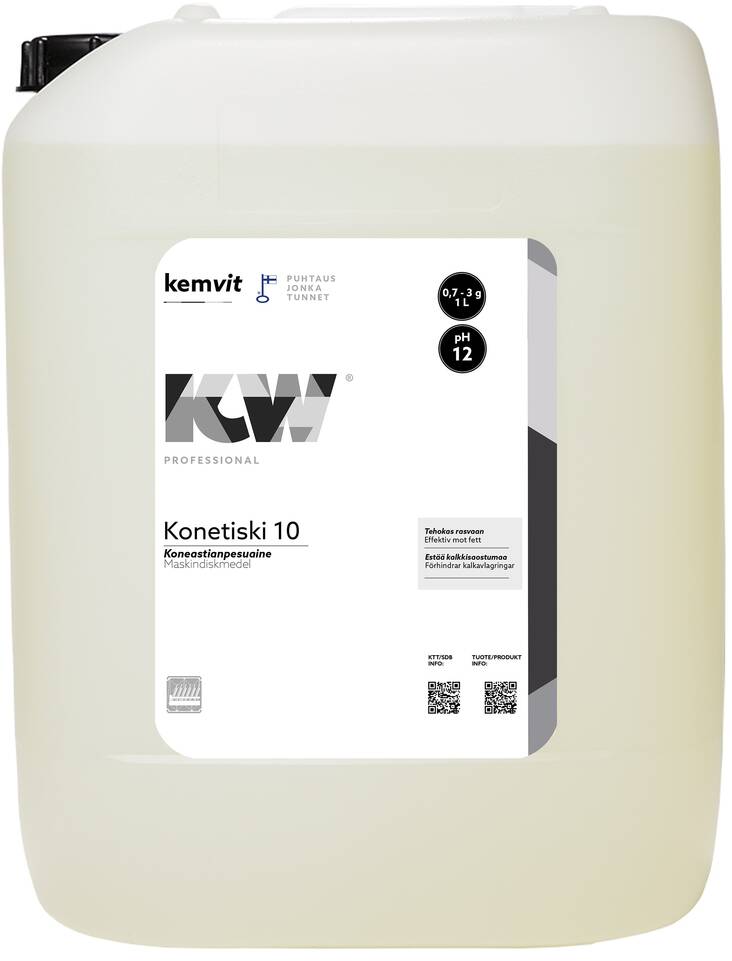 Astianpesuaine 26kg KW Konetiski 10 - Dishwashing liquids and kitchen cleaners - 156850 - 1