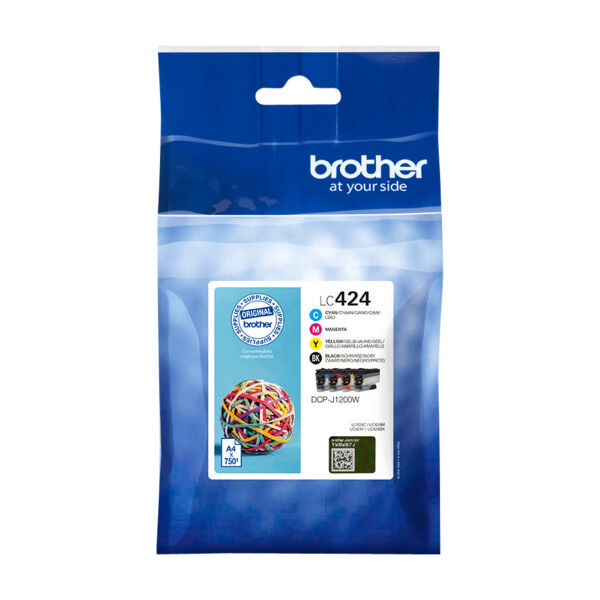 BROTHER LC424 mustesuihku 4 väriä - Brother inkjet cartridges - 178000 - 1