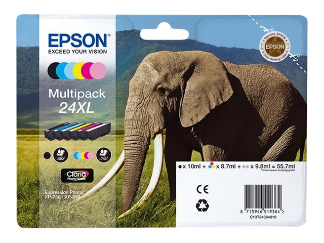 EPSON T2438 mustesuihku 24XL - Epson inkjet cartridges - 143250 - 1