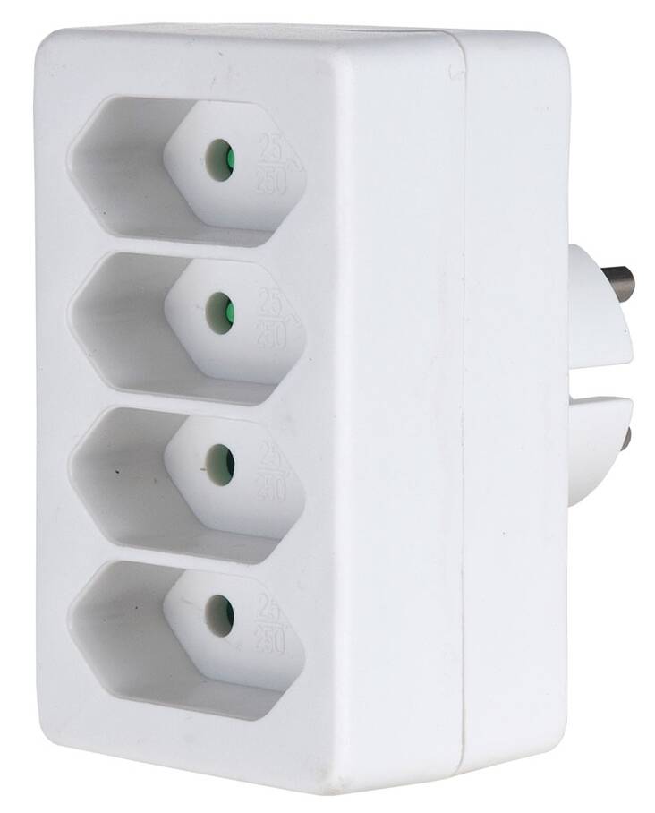 Eurohaaroitin 4-os AIRAM - Kaapelit ja kaapelikourut, jatkojohdot - 139510 - 1