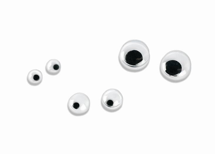 Liikkuvat silmät 3-7mm - Askartelutarvikkeet/kartongit - 137890 - 1