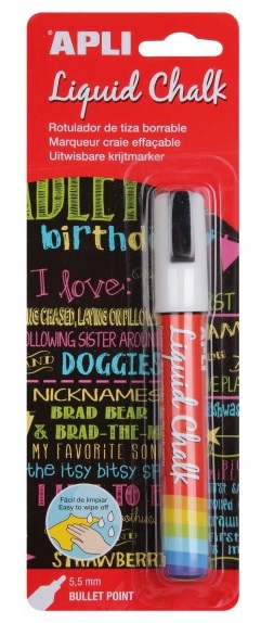 Liitutaulukynä 5,5mm APLI pyöreä - Other Markers and Chalks - 153690 - 1