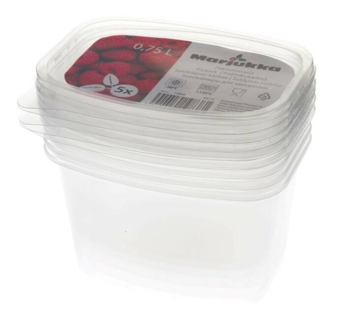 Pakasterasia 0,75L MARJUKKA - Muovirasiat ja säilöntä - 143340 - 1