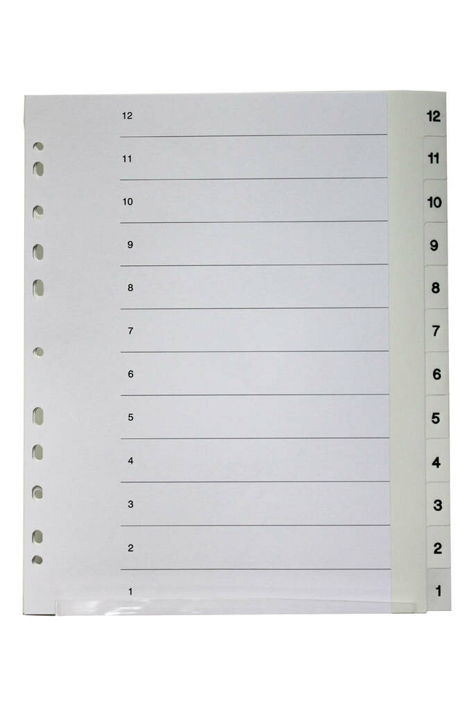 Rekisteri 12-1 A4 muovi - Rekisterisarjat, muoviset - 127750 - 1