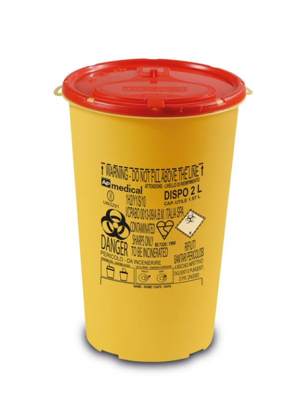 Riskijäteastia 2L 22/14cm DISPO - Riski- ja lääkejäteastiat - 175830 - 1