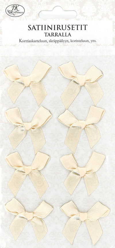 Satiinirusetit 8kpl/pkt - Stickers and sticker books - 146500 - 1