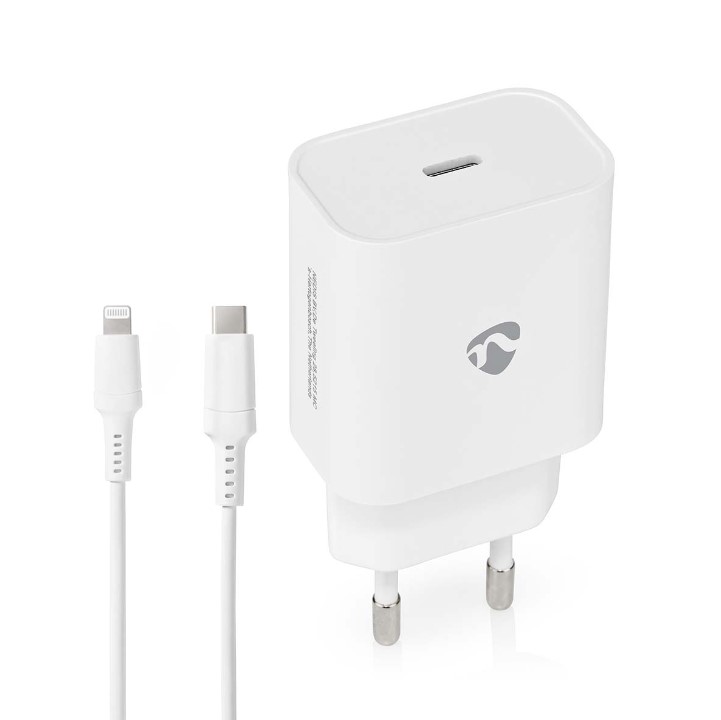 Seinälaturi Nedis 20W USB-C + kaapeli - Phone accessories - 174050 - 1