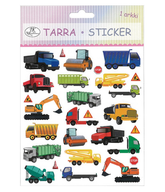 Tarra-arkki Työkoneet - Tarrat ja tarrakirjat - 154280 - 1