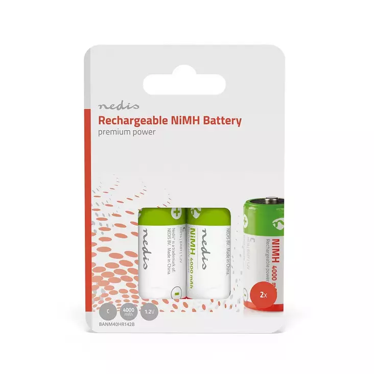 2kpl/pkt, ladattava, 1,2V - Batteries - 190220 - 1