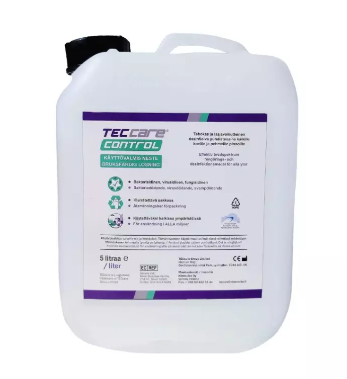 Desinfioiva puhdistusaine 5L TECcare CONTROL - Desinfioivat aineet - 183830 - 1