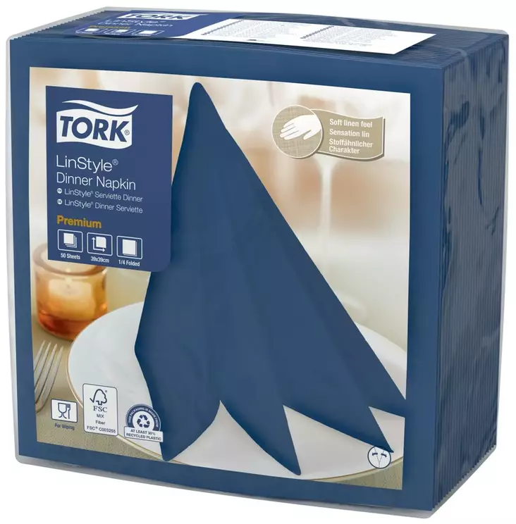 Lautasliina 39x39cm TORK Linstyle Dinner - Servietit ja lautasliinat - 159150 - 1