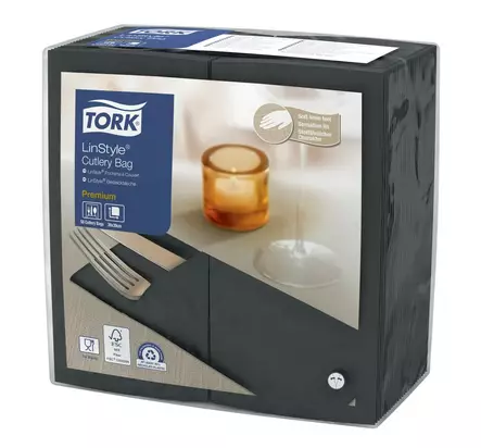 Lautasliina 39x39cm 1/8 TORK Linstyle - Servietit ja lautasliinat - 166621 - 1