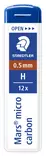 Lyijy 0,5mm H STAEDTLER Mars Micro - Irtolyijyt - 110991 - 1