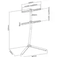 Musta, max. 40kg - Flat screen arms - 186431 - 3