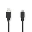 USB 2.0 Kaapeli A-Uros-Micro B-Uros 1m - Puhelintarvikkeet - 155401 - 1