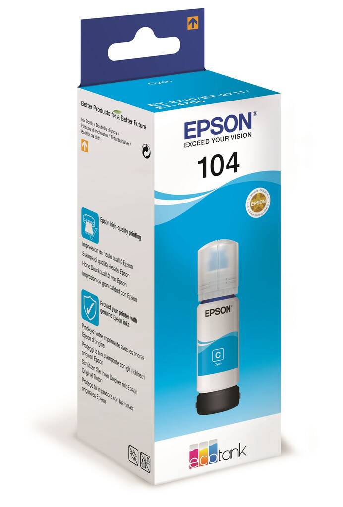EPSON 104 mustesuihku pullo - Epson inkjet cartridges - 160051 - 1