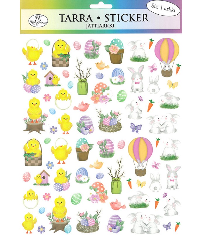 Jättitarra-arkki Pääsiäinen - Tarrat ja tarrakirjat - 178041 - 1