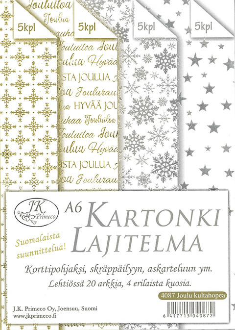 Kartonkilajitelma A6 Joulu - Askartelutarvikkeet - 159311 - 1
