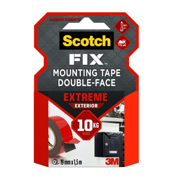 Kiinnitysteippi 19mm/1,5m SCOTCH - Double-sided Tapes and Mounting Adhesive - 104561 - 1