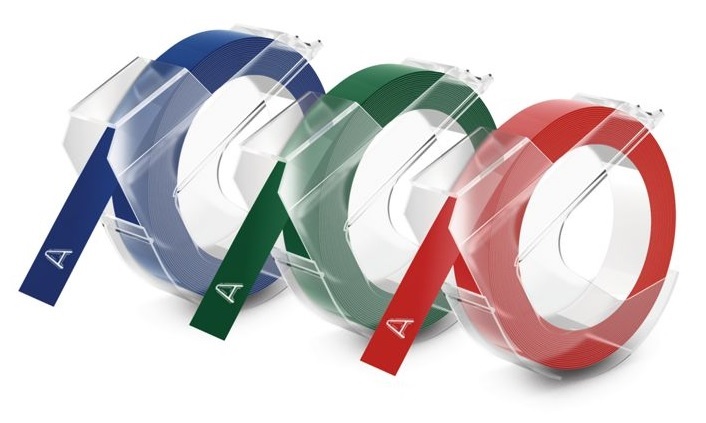 Kohokirjoitinteippisetti 9mmx3m - Label and Embossing Tapes Dymo - 149991 - 1