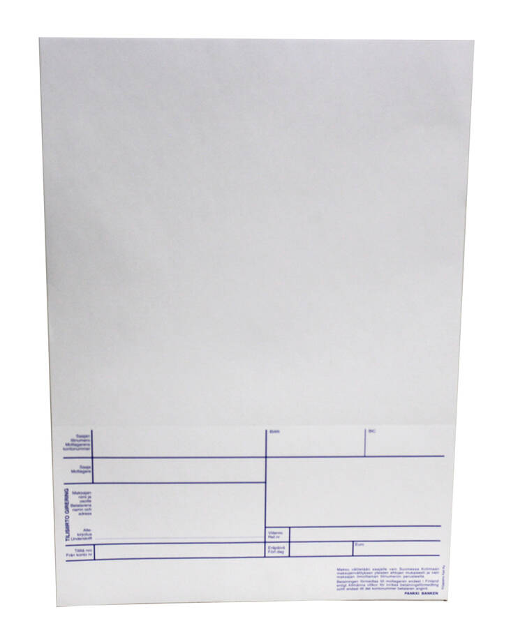 Laskutilisiirto laserarkki A4 painettu - Forms - 100151 - 2