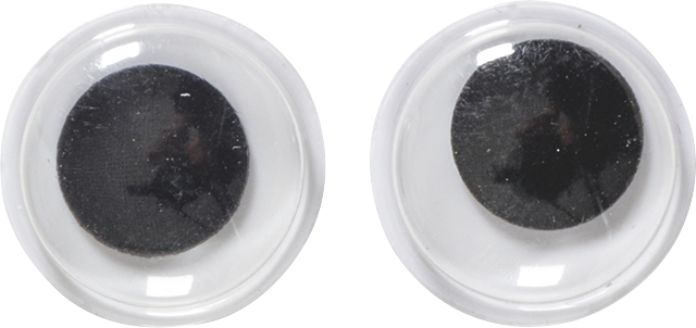 Liikkuvat silmät 12mm - Askartelutarvikkeet/kartongit - 137411 - 1