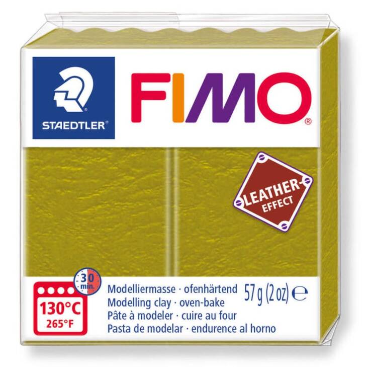 Muovailuvaha nahkaefekti FIMO 57g - Askartelutarvikkeet - 159861 - 1