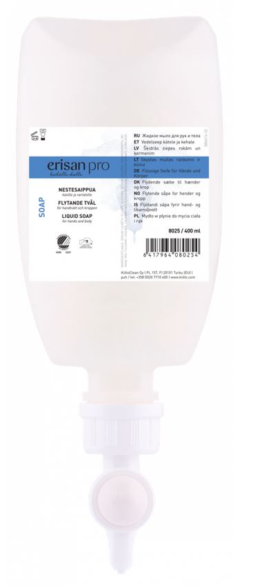 Nestesaippua 400ml ERISAN Dose Soap - Hand and body wash - 168851 - 1