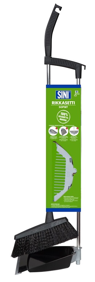 Rikkasetti Eko SINI - Slanted brooms and dustpans - 157851 - 1