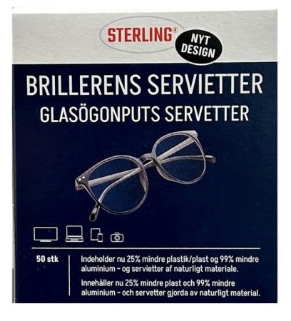 Silmälasien puhdistusliinat 50kpl/pkt - Muut kauneustarvikkeet - 148721 - 1