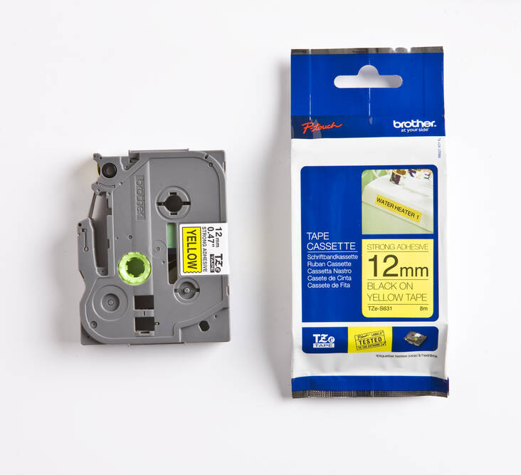 Tarranauha BROTHER 12mmx8m TZe-S631 - Label Tapes Brother - 121701 - 1