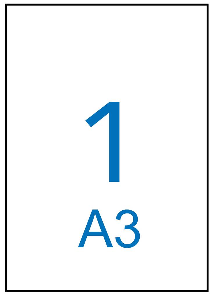 Tulostustarra A3 297x420 APLI 1-jak - Printing and Copier Labels - 130451 - 1