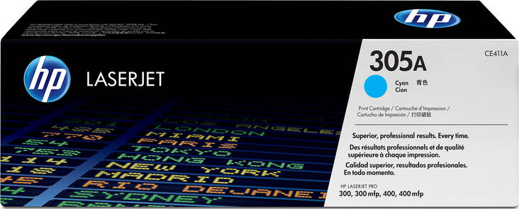 Värikasetti HP 305A CE411A laser - HP laser toner cartridges and drums - 128381 - 1