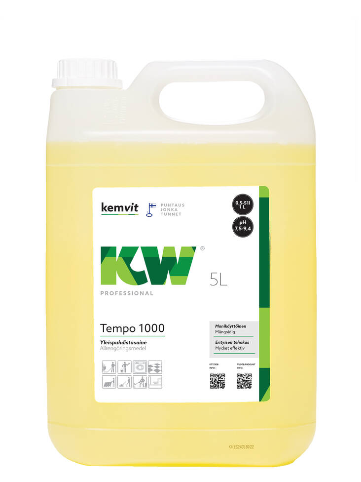 Yleispuhdistusaine 5L KW Tempo 1000 - Yleispuhdistusaineet - 156681 - 1