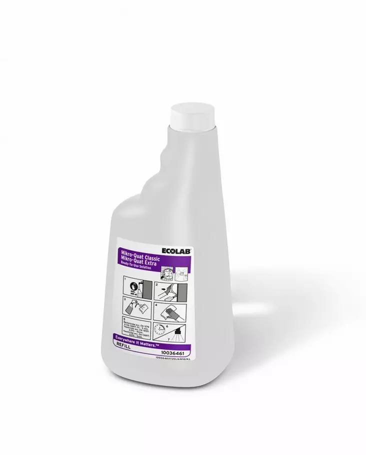 Käyttöliuospullo 650ml Mikro-Quat - Desinfioivat aineet - 182571 - 1