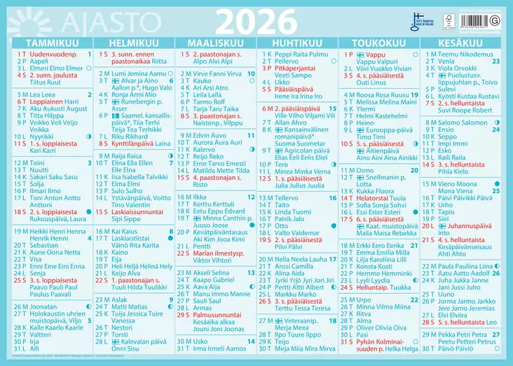 Julistekalenteri 2026 - Wall calendars - 185301 - 1