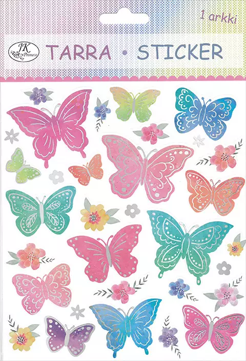 Tarra-arkki isot perhoset - Stickers and sticker books - 154281 - 1