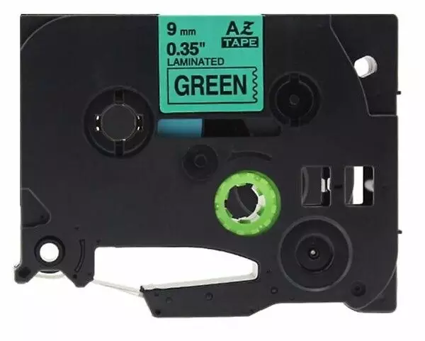 Musta vihreällä, 9mm x 8m - Label Tapes Brother - 187281 - 1