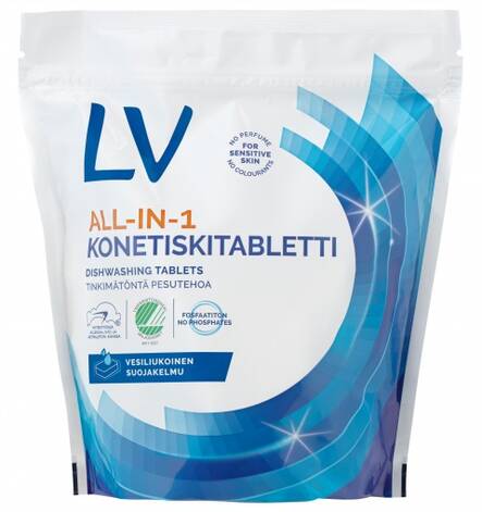 Konetiskitabletti 40tab LV All-in-1 - Dishwashing liquids and kitchen cleaners - 159022 - 1