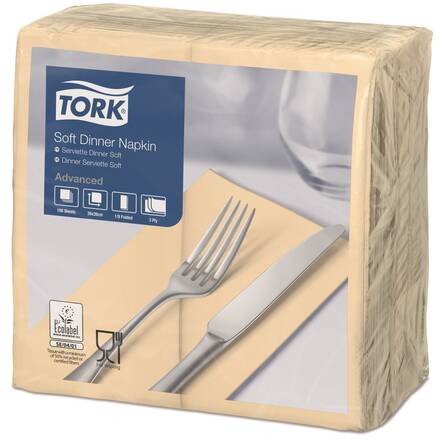 Lautasliina 39x39cm TORK Soft Dinner - Servietit ja lautasliinat - 127282 - 1