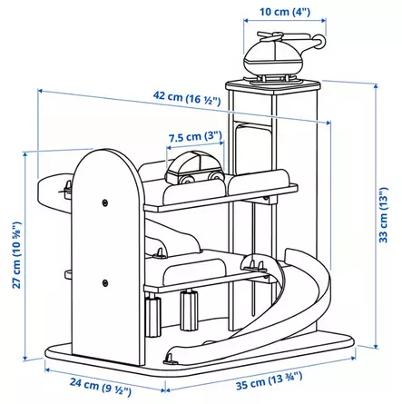 Parkkitalo + 2 ajoneuvoa LILLABO - Lelut - 187342 - 2