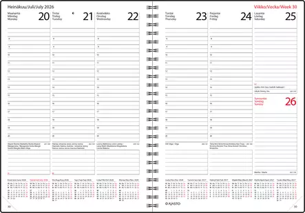 Wega A5 2026-2027 vuosipaketti - Lukuvuosikalenterit - 188282 - 2