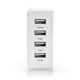 Seinälaturi 4x USB-A - 4.8A NEDIS - Puhelintarvikkeet - 155422 - 1