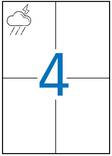Tulostustarra 105x148 APLI 4-jak - Printing and Copier Labels - 129872 - 1