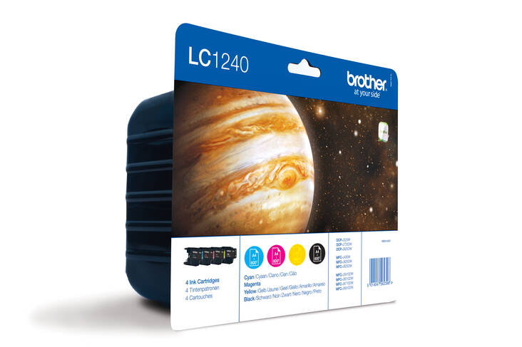 BROTHER LC1240 mustesuihku 4 väriä - Mustesuihkuvärit Brother - 128312 - 1